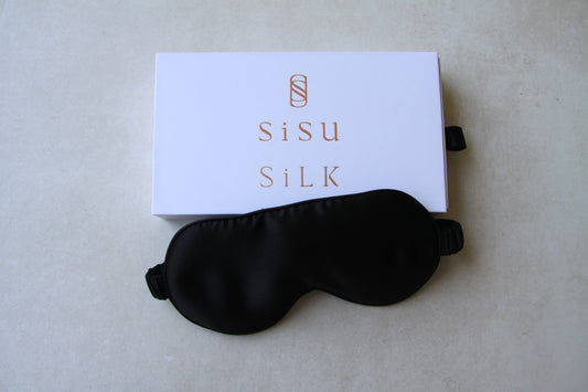 SISU Luxe Silk Sleep Mask - Black