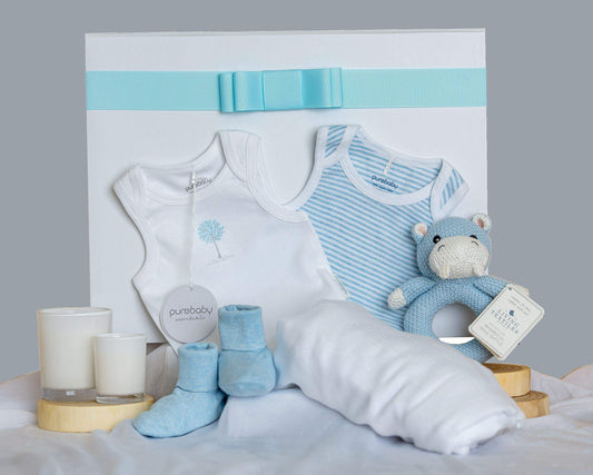 Precious Little Bundle Baby Boy Hamper - Hamper Republic